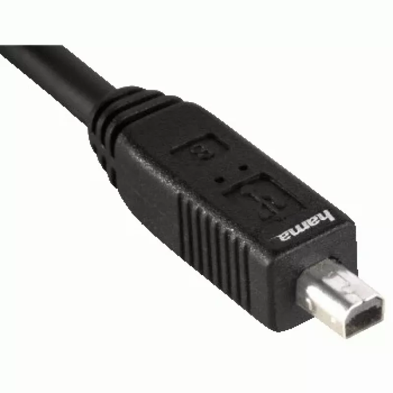 Hama Cavo USB 2.0 connettore USB-A - connettore Mini-USB-B (B4), 1,8 m cavo USB USB A Mini-USB B nero