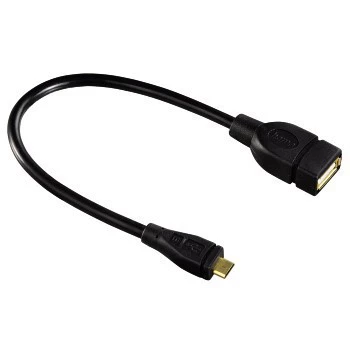 Hama Cavo adattatore USB 2.0 cavo USB 0,15 m USB A Micro-USB B nero