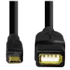 Hama Cavo adattatore USB 2.0 cavo USB 0,15 m USB A Micro-USB B nero