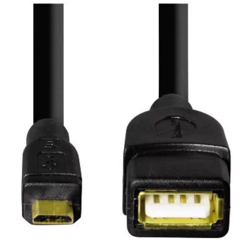 Hama Cavo adattatore USB 2.0 cavo USB 0,15 m USB A Micro-USB B nero