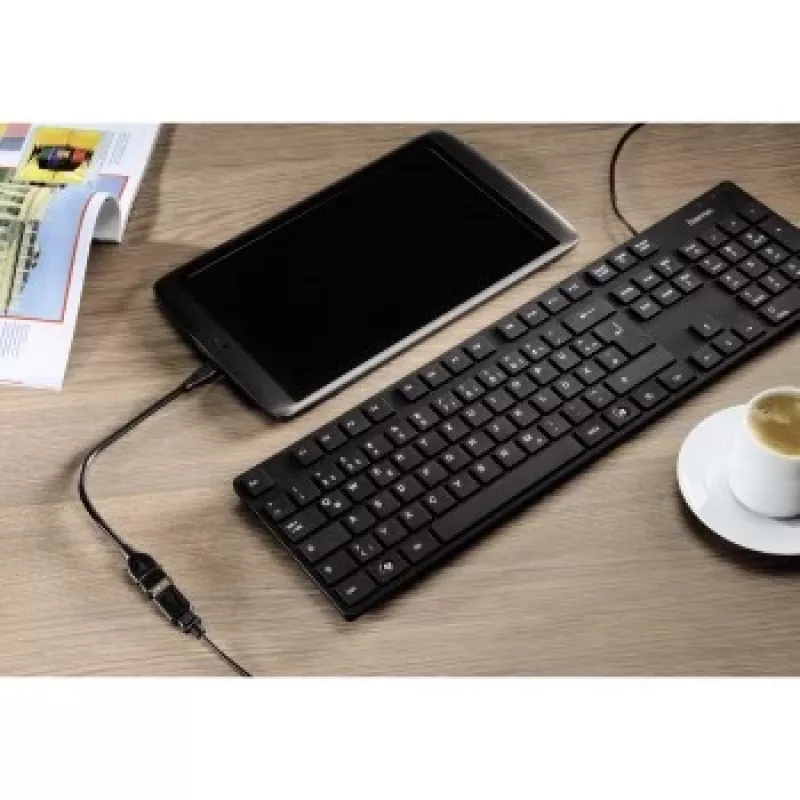 Hama Cavo adattatore USB 2.0 cavo USB 0,15 m USB A Micro-USB B nero
