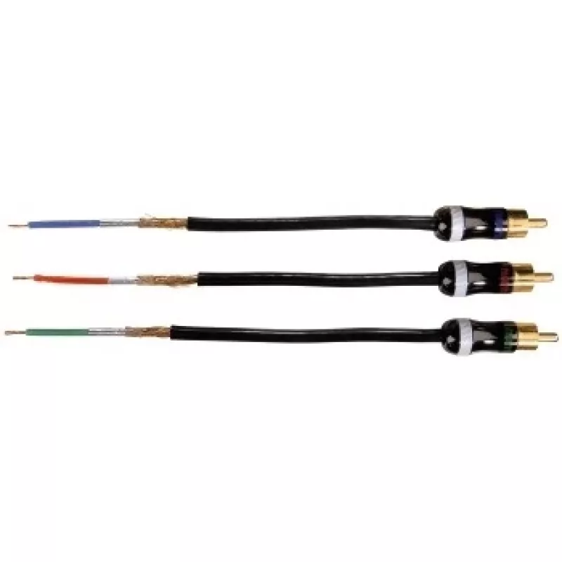 Hama Cavo YUV ProClass, 3 RCA - 3 RCA, metallo, 1,5 m Cavo video componenti (YPbPr) 3 x RCA nero