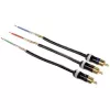 Hama Cavo YUV ProClass, 3 RCA - 3 RCA, metallo, 1,5 m Cavo video componenti (YPbPr) 3 x RCA nero