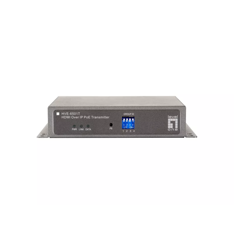 LevelOne trasmettitore HDMI over IP PoE, 1920 x 1080 pixel, trasmettitore AV, grigio, HDCP