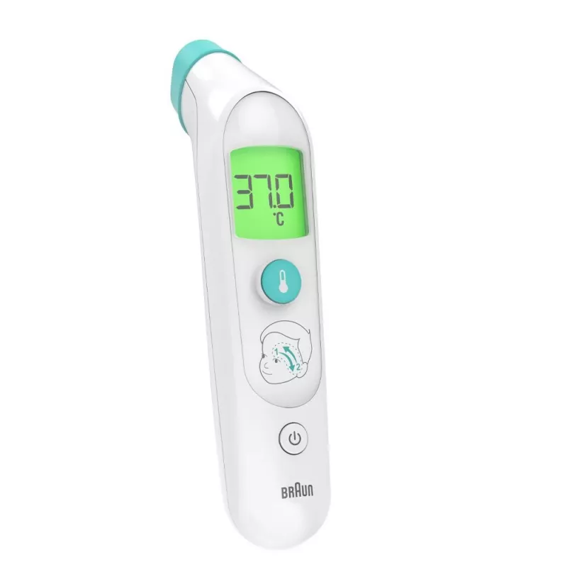 Braun BST200WE termometro a distanza bianco fronte tasti
