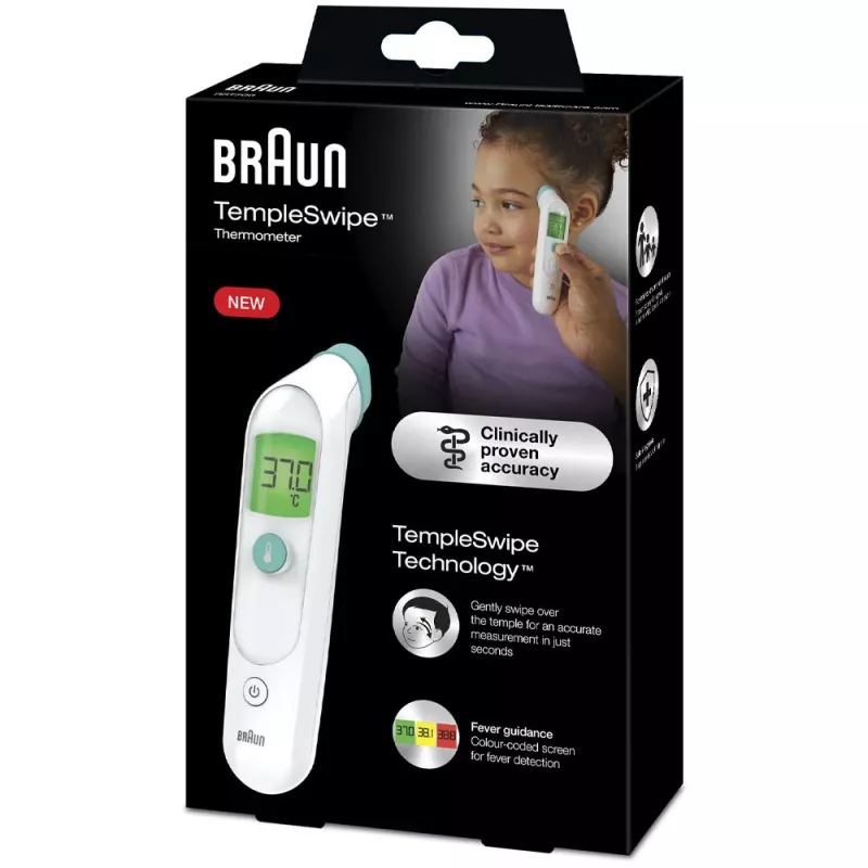 Braun BST200WE termometro a distanza bianco fronte tasti