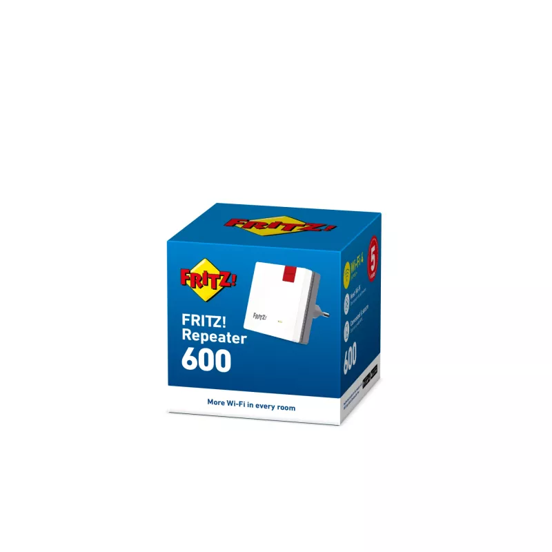 Range extender wireless AVM FRITZ!Repeater 600 Edition International — 2,4 GHz, 600 Mbit/s, 802.11b/g/n, WPA2