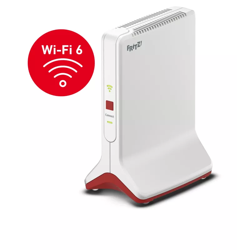 Range extender wireless AVM FRITZ!Repeater 6000 Edition International — tri-band 6000 Mbit/s, 2x LAN, bianco