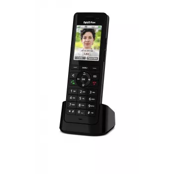 Telefono cordless DECT AVM FRITZ! X6 nero — vivavoce, segreteria telefonica, identificazione chiamante, rubrica da 100 voci