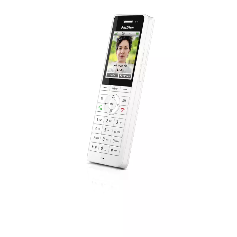 Telefono cordless DECT FRITZ X6 bianco International — vivavoce, segreteria telefonica, rubrica da 100 voci