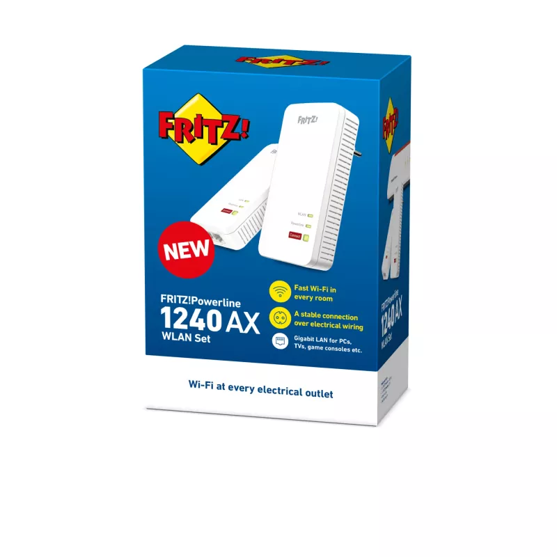 Powerline 1240 AX Set WLAN 1200 Mbit/s Ethernet LAN Wi-Fi bianco 2 pz.