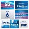 Box FRITZ! 6860 5G Edition International router WLAN Gigabit Ethernet dual band (2,4 GHz / 5 GHz)