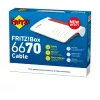 FRITZ!Box 6670 Kabel Edition International router Wi-Fi 2,5 Gigabit Ethernet dualband (2,4 GHz / 5 GHz) rosso, bianco