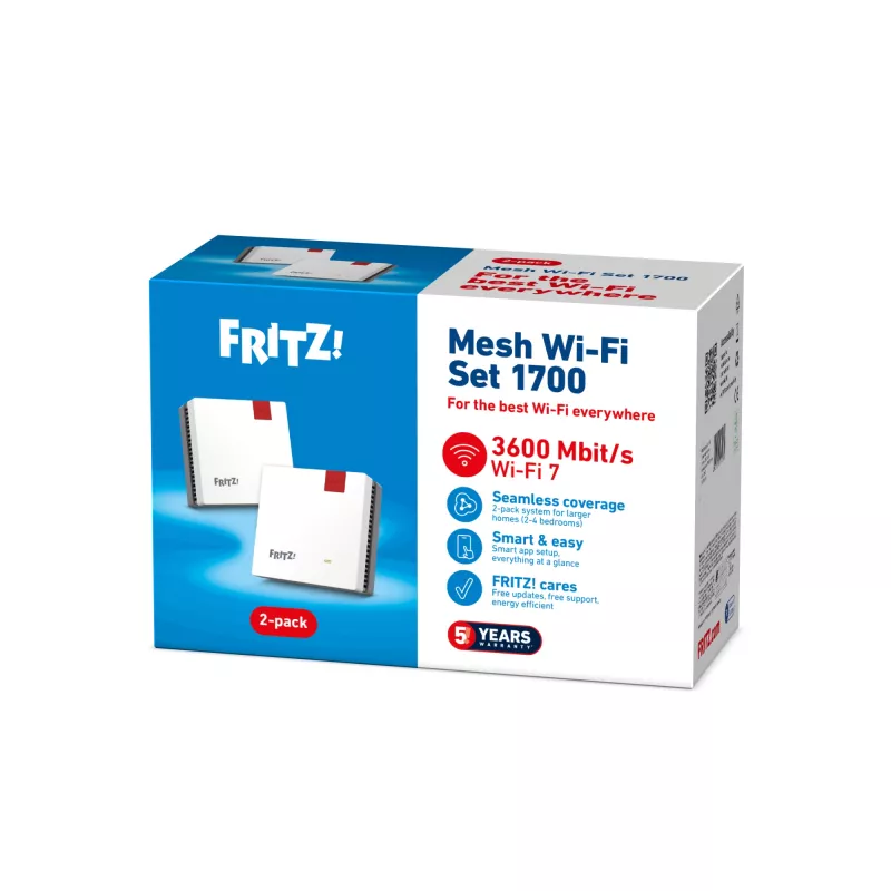 Mesh Set wireless FRITZ mesh set 1700 confezione da 2 di FRITZ, nodi mesh Wi-Fi dual band