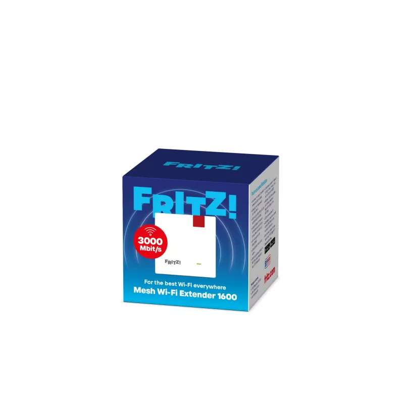 Repeater Mesh Wi-Fi Extender 1600 (FRITZ 1200 AX International) repeater di rete bianco 10, 100, 1000 Mbit/s