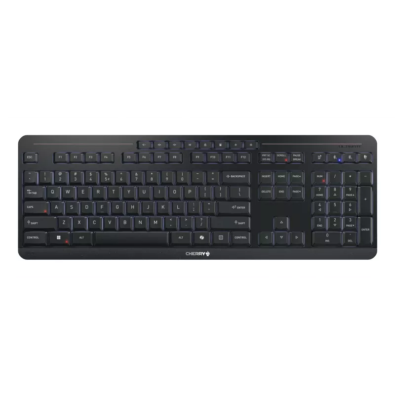 Tastiera e mouse CHERRY Stream desktop ultimate inclusi home/office USB + RF wireless + Bluetooth QWERTY inglese nero