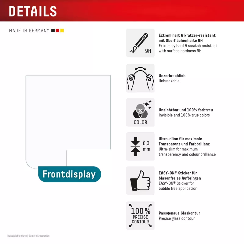 Displex Smart Glass pellicola protettiva per Samsung Galaxy Z Flip5/Z Flip6 (02024)