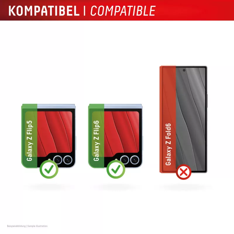 Displex Smart Glass pellicola protettiva per Samsung Galaxy Z Flip5/Z Flip6 (02024)