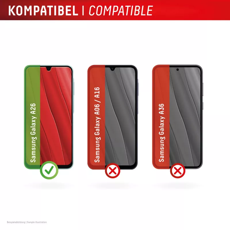 Displex protezione display (10H) per Samsung Galaxy A26, cornice di montaggio Eco, antigraffio