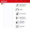 Displex Smart Glass (9H) per Samsung Galaxy A36, adesivo di montaggio, infrangibile