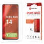 Displex Smart Glass (9H) per Xiaomi Redmi Note 14, adesivo di montaggio, infrangibile