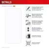 Pellicola protettiva display in vetro temperato + cover per Samsung Galaxy A36 di e.v.i., cornice di montaggio Eco, antigraffio, trasparente