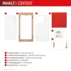 Pellicola protettiva display in vetro temperato + cover per Samsung Galaxy A36 di e.v.i., cornice di montaggio Eco, antigraffio, trasparente