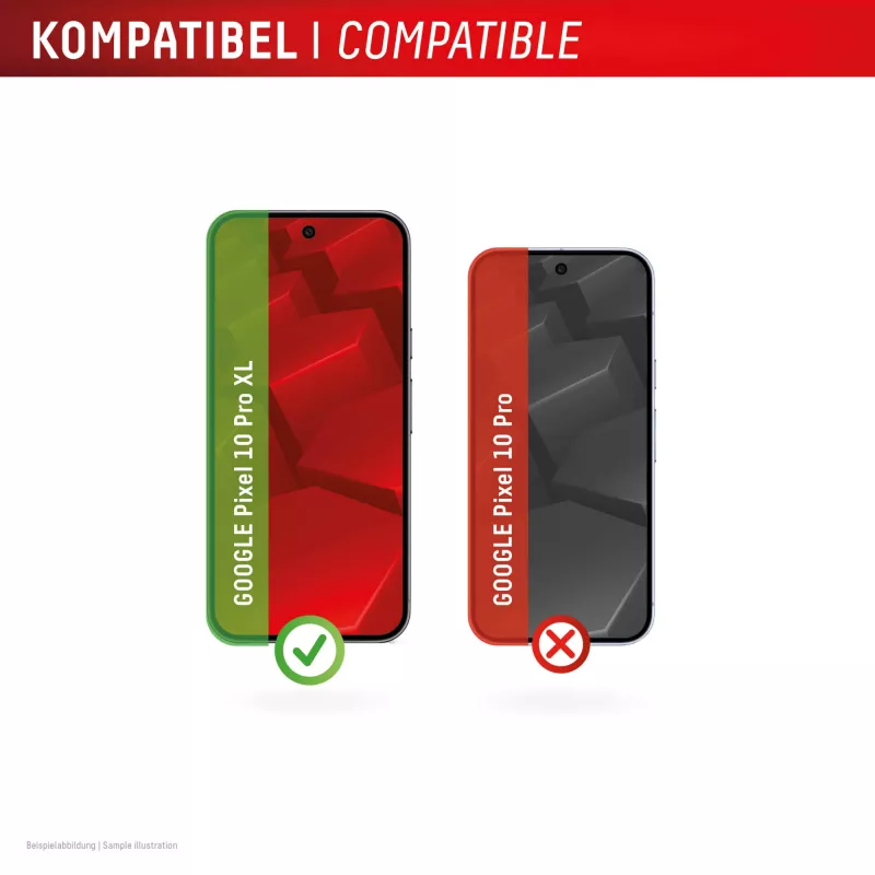 Displex pellicola protettiva display + custodia per Google Pixel 10 Pro XL, cornice di montaggio Eco, antigraffio