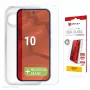 Pellicola protettiva display in vetro temperato con custodia per Google Pixel 10 di e.v.i. (DISPLEX vetro reale + custodia)