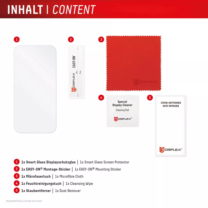 Pellicola protettiva display in vetro temperato Smart Glass e.v.i. per Xiaomi Redmi Note 15 Pro (9H), adesivi di montaggio, trasparente, 1 pezzo