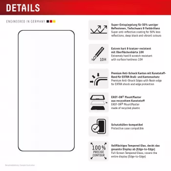 Displex protezione schermo Premium (copertura totale, 10H) per Samsung S26 Ultra, copertura totale