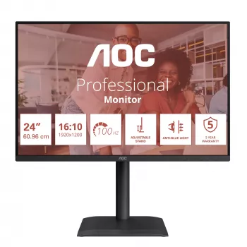 AOC E4 X24E4U monitor per computer 61 cm (24 pollici) 1920 x 1200 pixel Full HD LED nero
