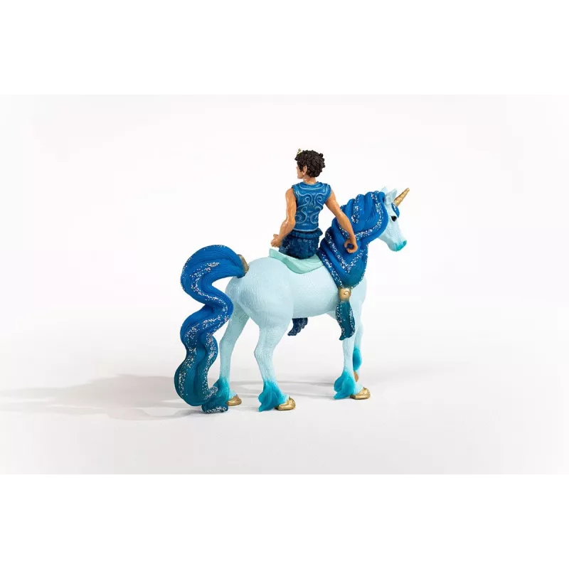 schleich BAYALA Aryon sull'unicorno, 5 anno/i, Elfi del Sole, Unicorni & Fate, Multicolore