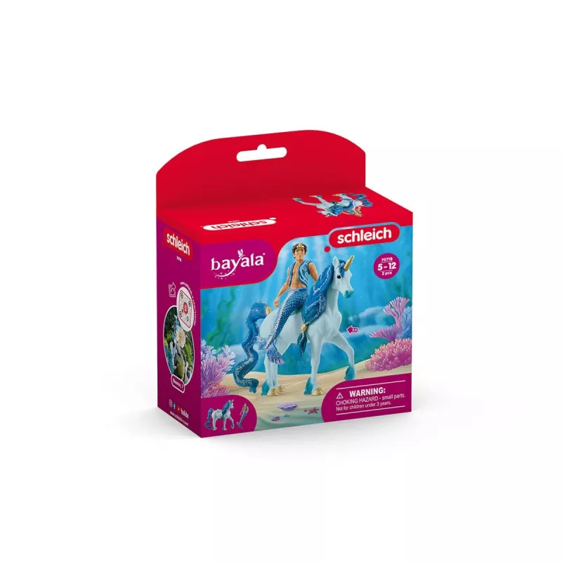 schleich BAYALA Aryon sull'unicorno, 5 anno/i, Elfi del Sole, Unicorni & Fate, Multicolore