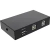 InLine switch USB 2.0 manuale, dispositivo USB-A su 2 computer