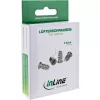 Vite per ventola InLine 5,0×10,0 mm nichelata, confezione da 4
