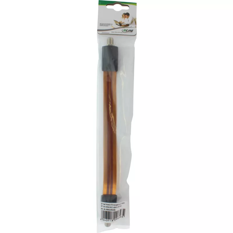Passacavo per finestra InLine cavo SAT extra piatto per connettore F, 0,11 m cavo, 23×265×12 mm