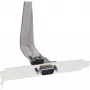 Staffa seriale InLine 9 poli connettore maschio su 10 poli connettore femmina interno 1:1 cavo, 0,6 m, grigio