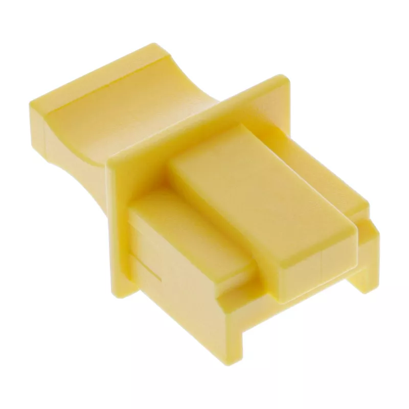 InLine tappo parapolvere per connettore RJ45 femmina, giallo, 10 pz.