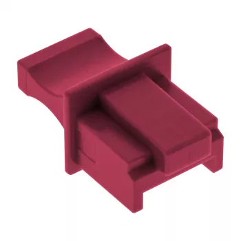 InLine tappo parapolvere per connettore RJ45 femmina, rosso scuro, 10 pz.