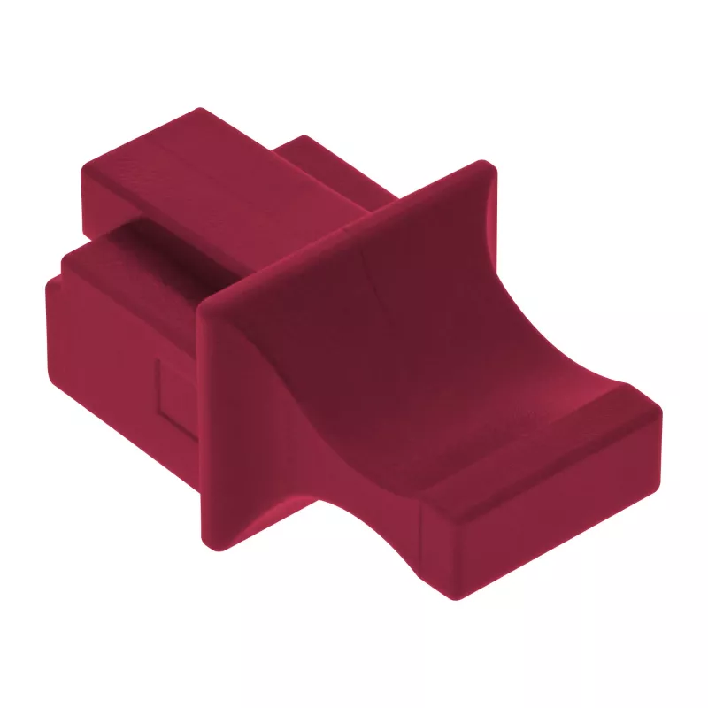 InLine tappo parapolvere per connettore RJ45 femmina, rosso scuro, 10 pz.