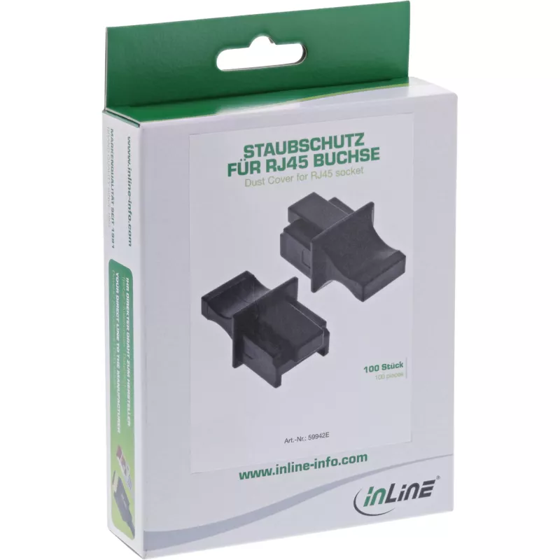 InLine tappo parapolvere per connettore RJ45 femmina nero 100 pz. 59942E