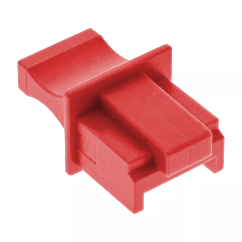 InLine tappo parapolvere per connettore RJ45 femmina, rosso, 100 pz.