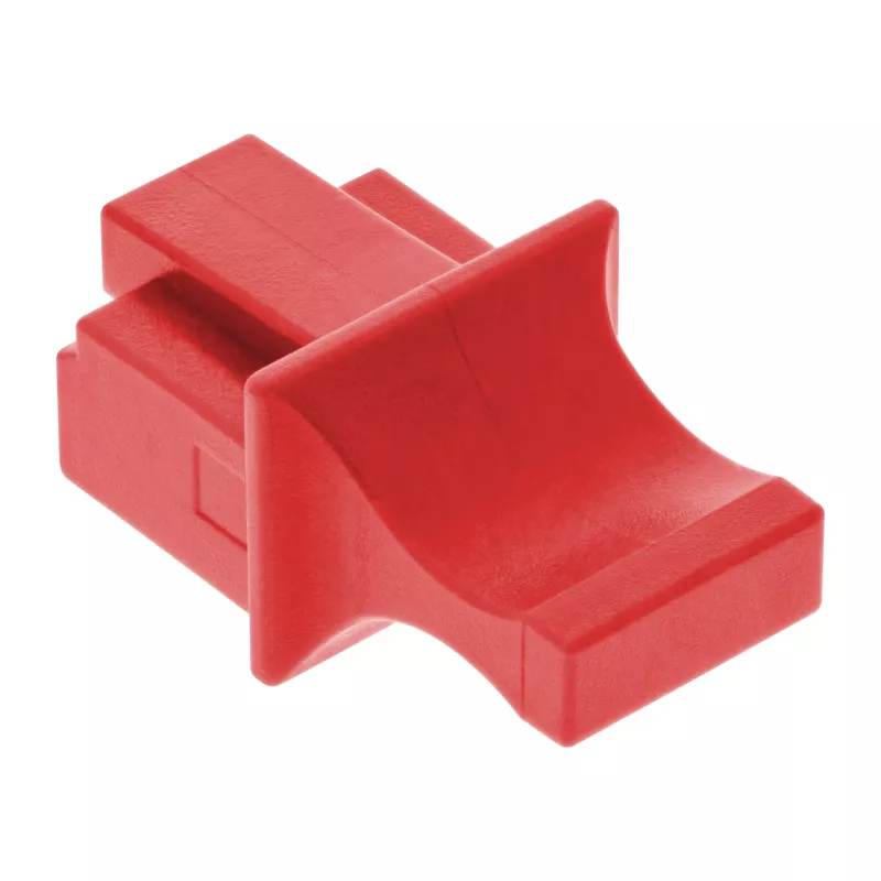 InLine tappo parapolvere per connettore RJ45 femmina, rosso, 100 pz.
