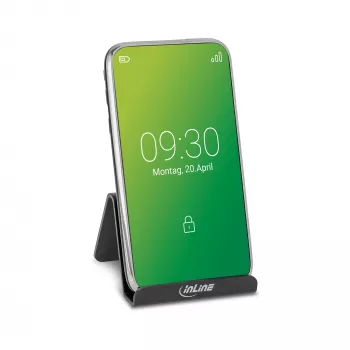 InLine supporto per smartphone e cellulare da scrivania, supporto passivo, nero