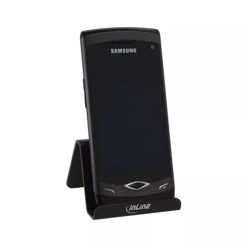 InLine supporto per smartphone e cellulare da scrivania, supporto passivo, nero
