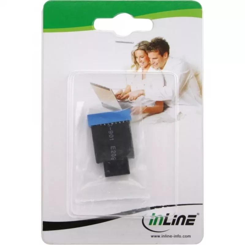 InLine adattatore USB 2.0 a 3.0 interno scheda madre USB 2.0 a pin header USB 3.0