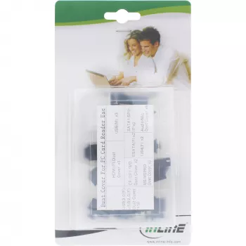 Set di coperture antipolvere InLine per pannello frontale e lettore di schede, 30 pz.