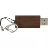 Chiavetta USB 3.0 InLine, Woodline noce, con portachiavi, 32 GB