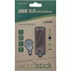 Chiavetta USB 3.0 InLine, Woodline noce, con portachiavi, 32 GB